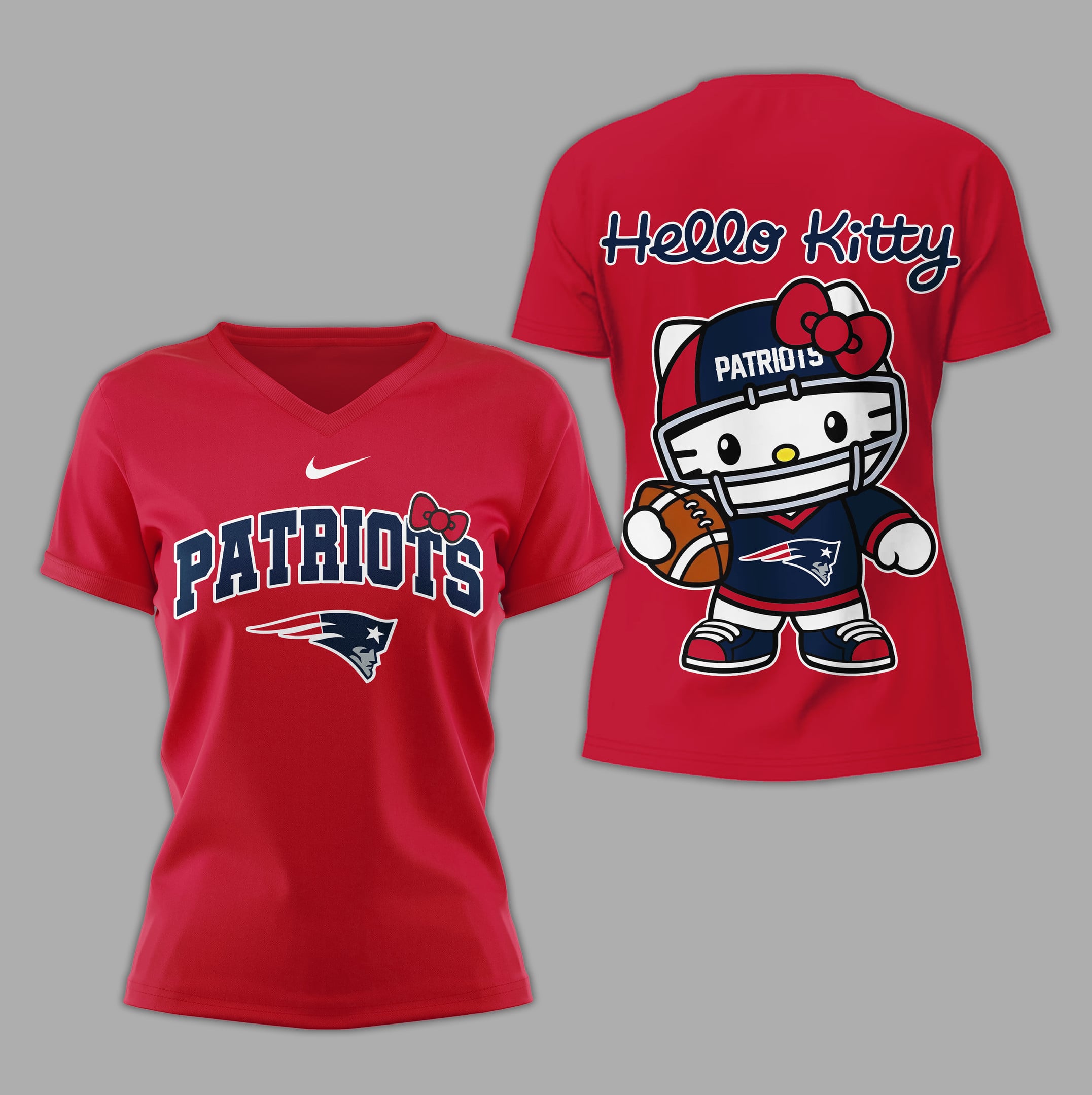 New England Patriots | Premium NFL Hello Kitty Women's Shirt 