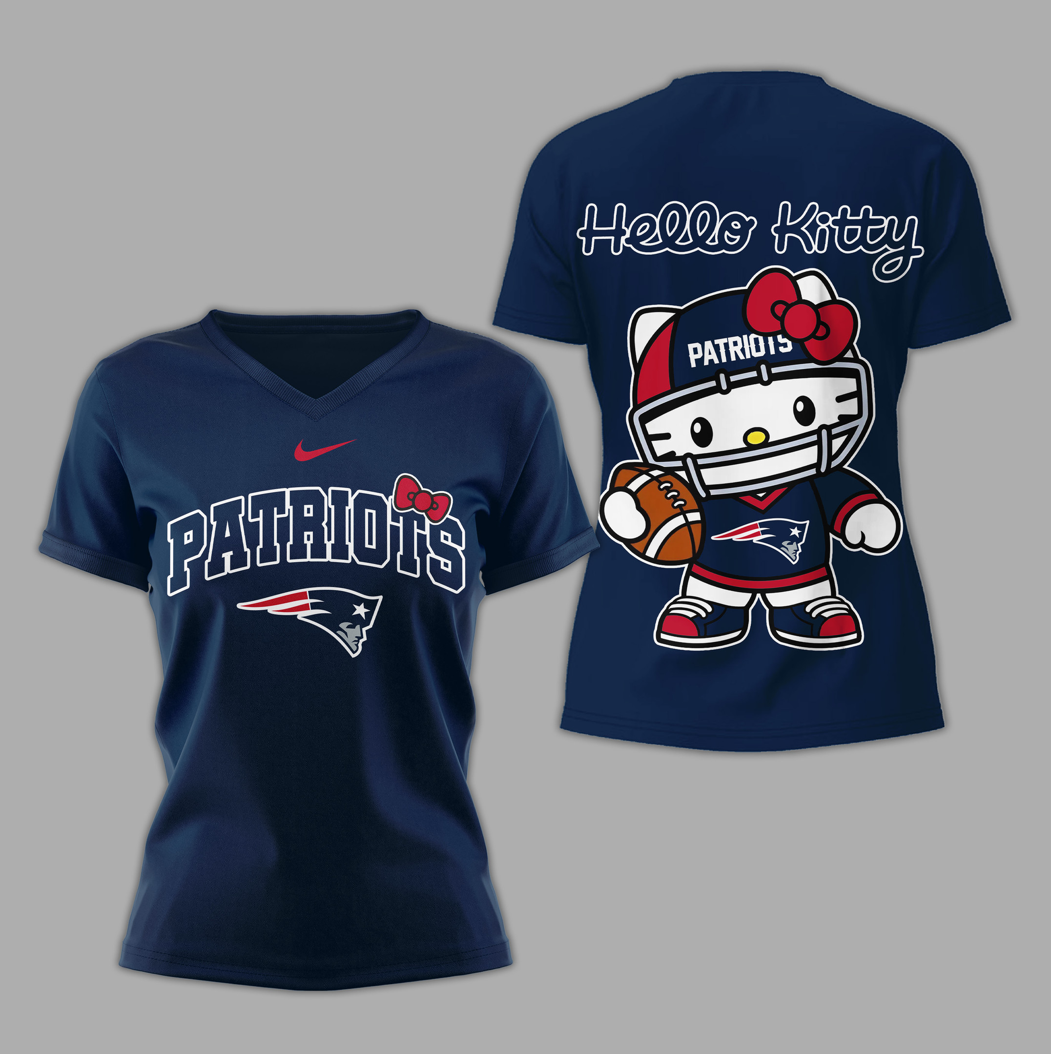 New England Patriots | Premium NFL Hello Kitty Women's Shirt 