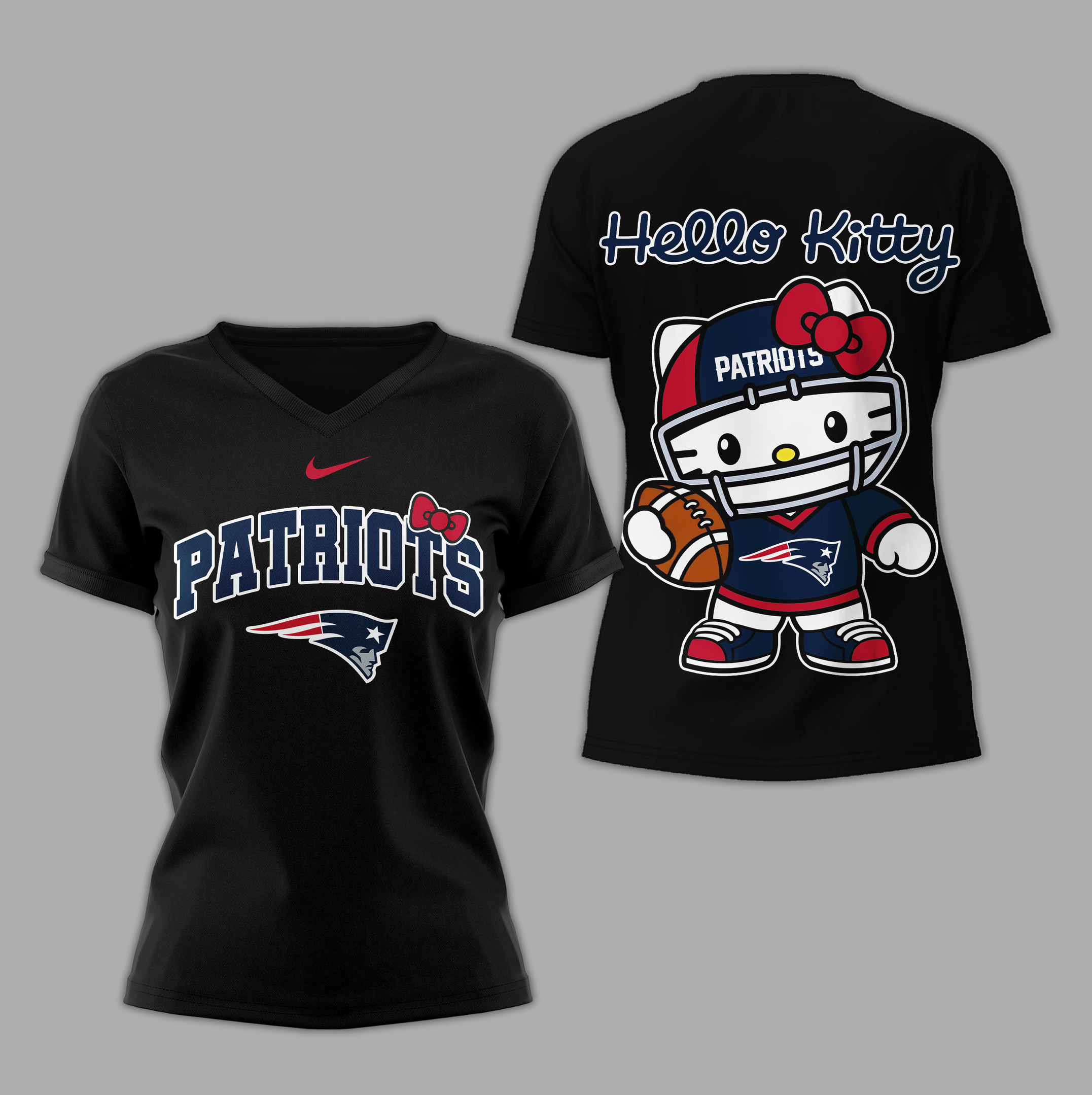 New England Patriots | Premium NFL Hello Kitty Women's Shirt 
