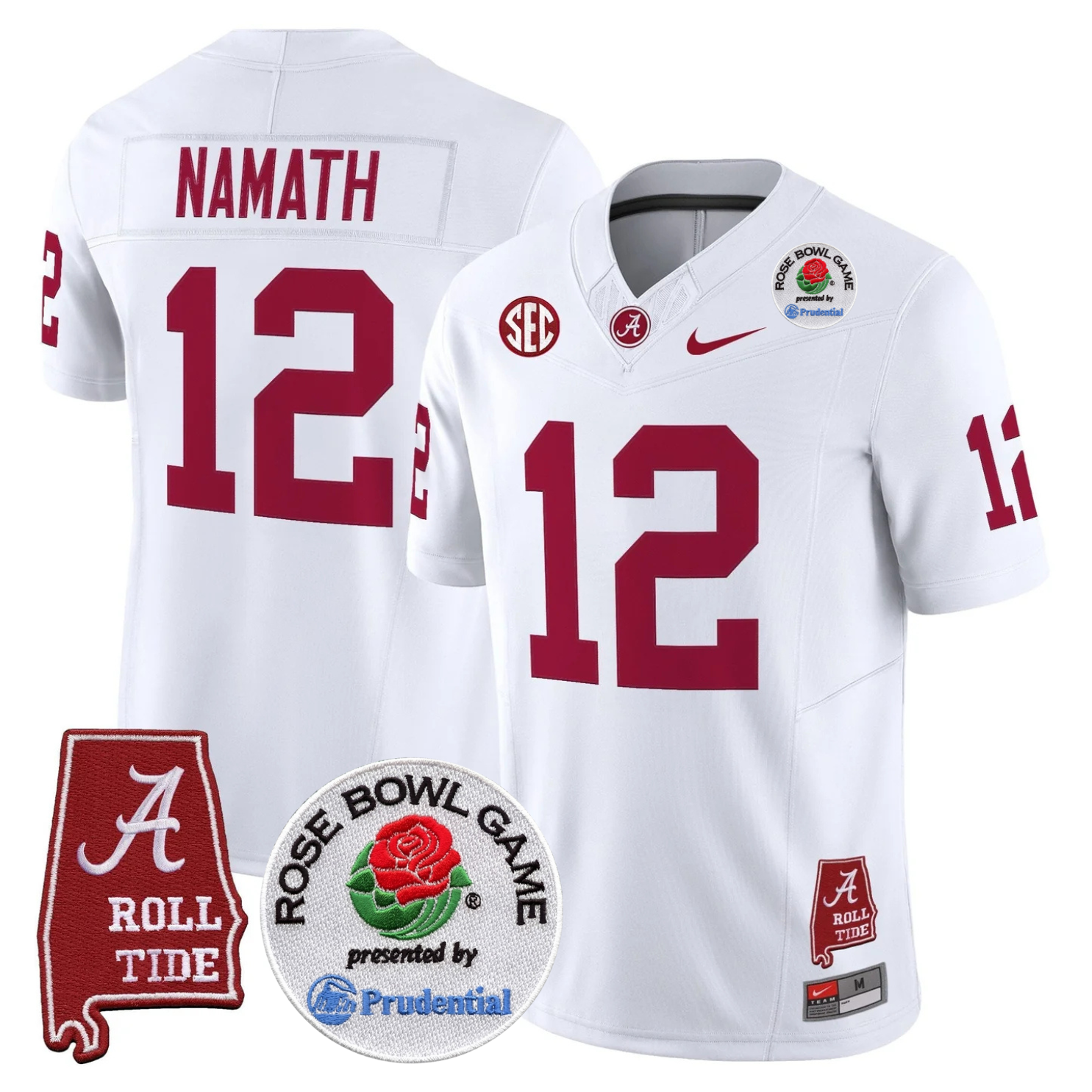 BAMA Rose Bowl Vapor Limited Jersey - All Stitched