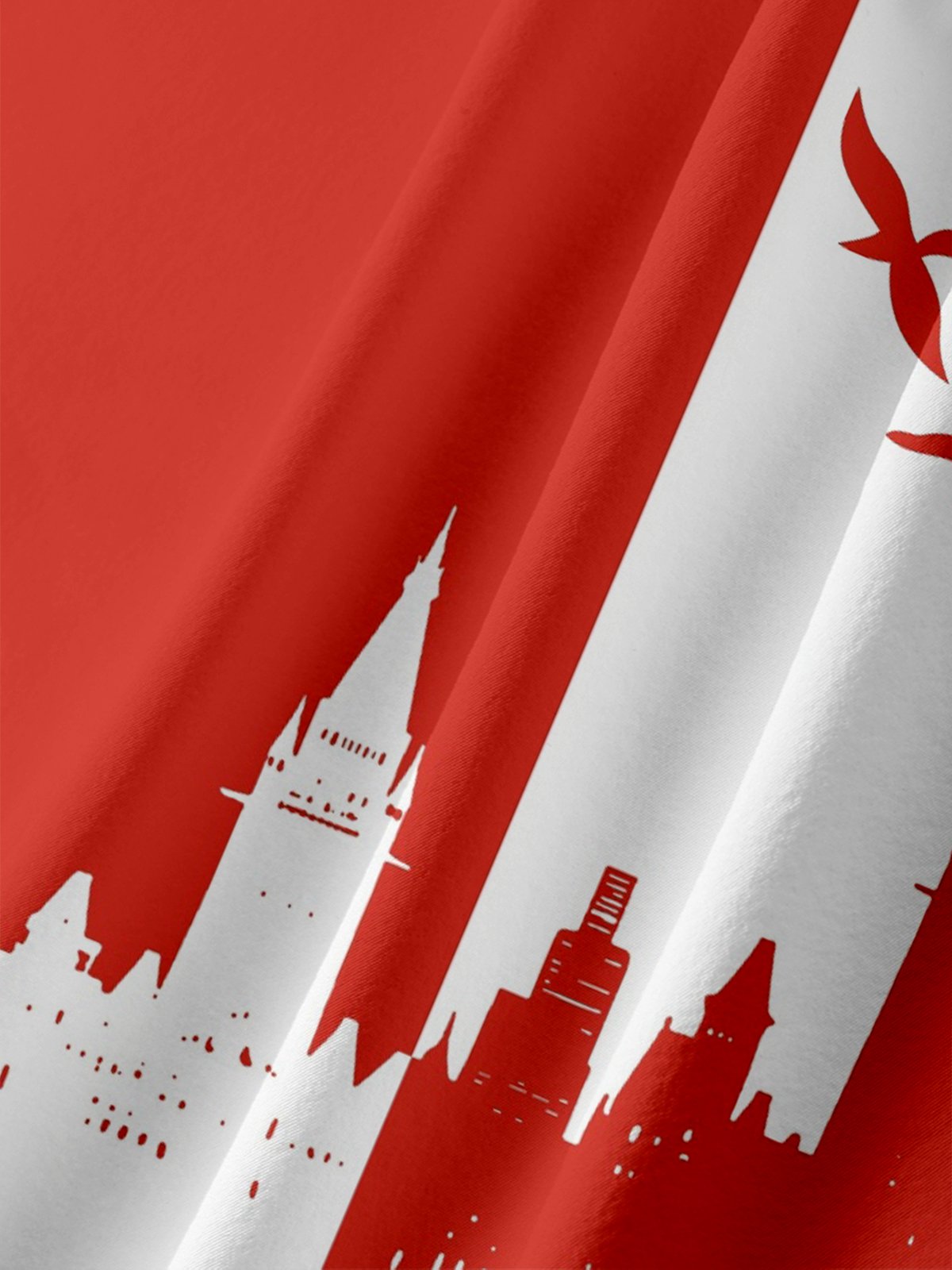 Moisture-wicking Canada Day Chest Pocket Casual Shirt