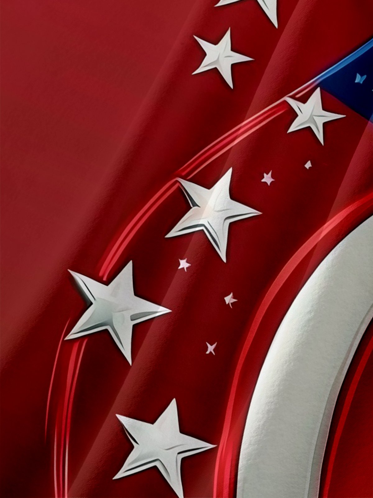 Moisture-wicking American Flag Eagle Chest Pocket Casual Shirt