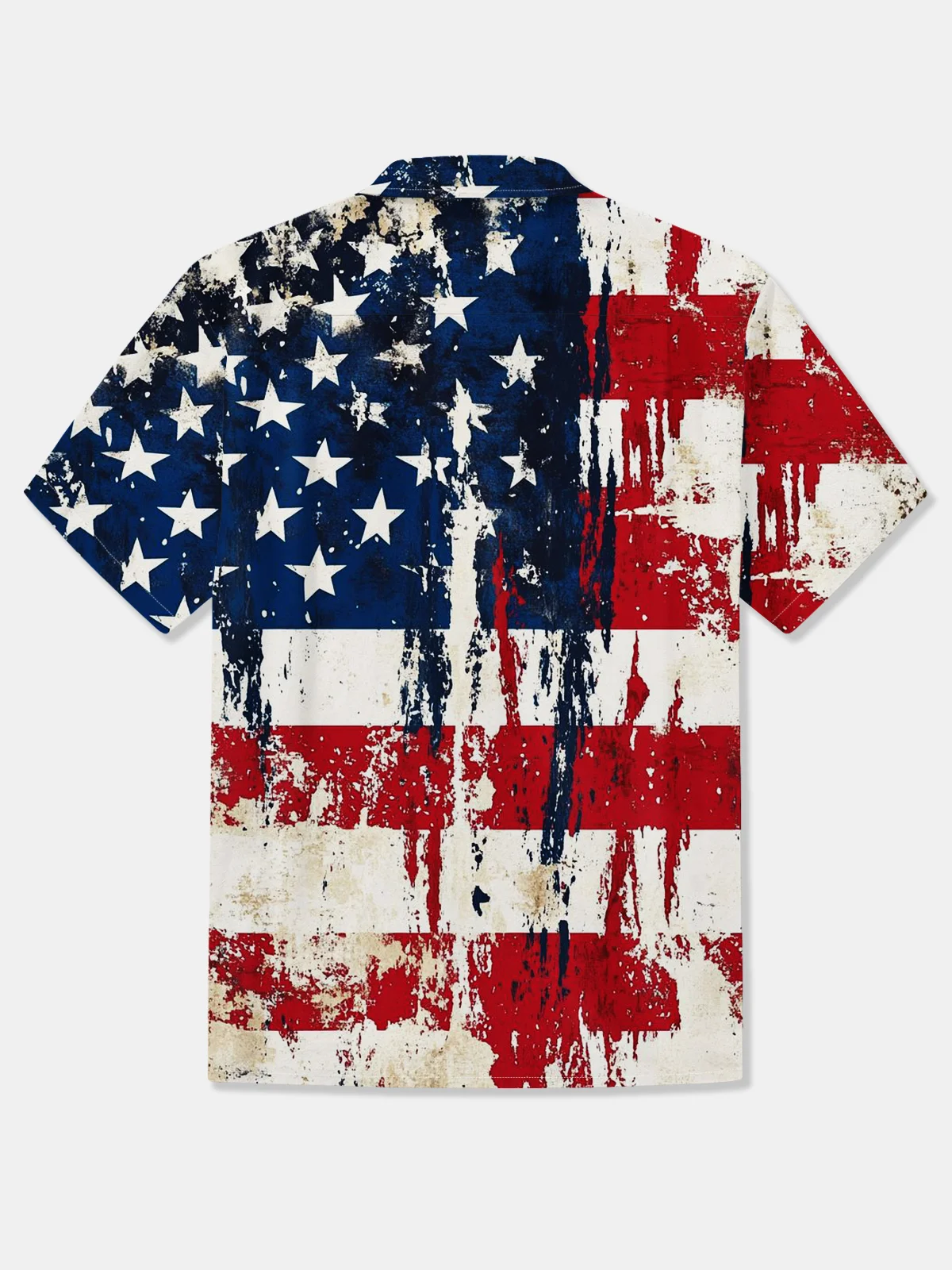 Moisture-wicking Independent Day American Flag USA Freedom Chest Pocket Patriotic Shirt