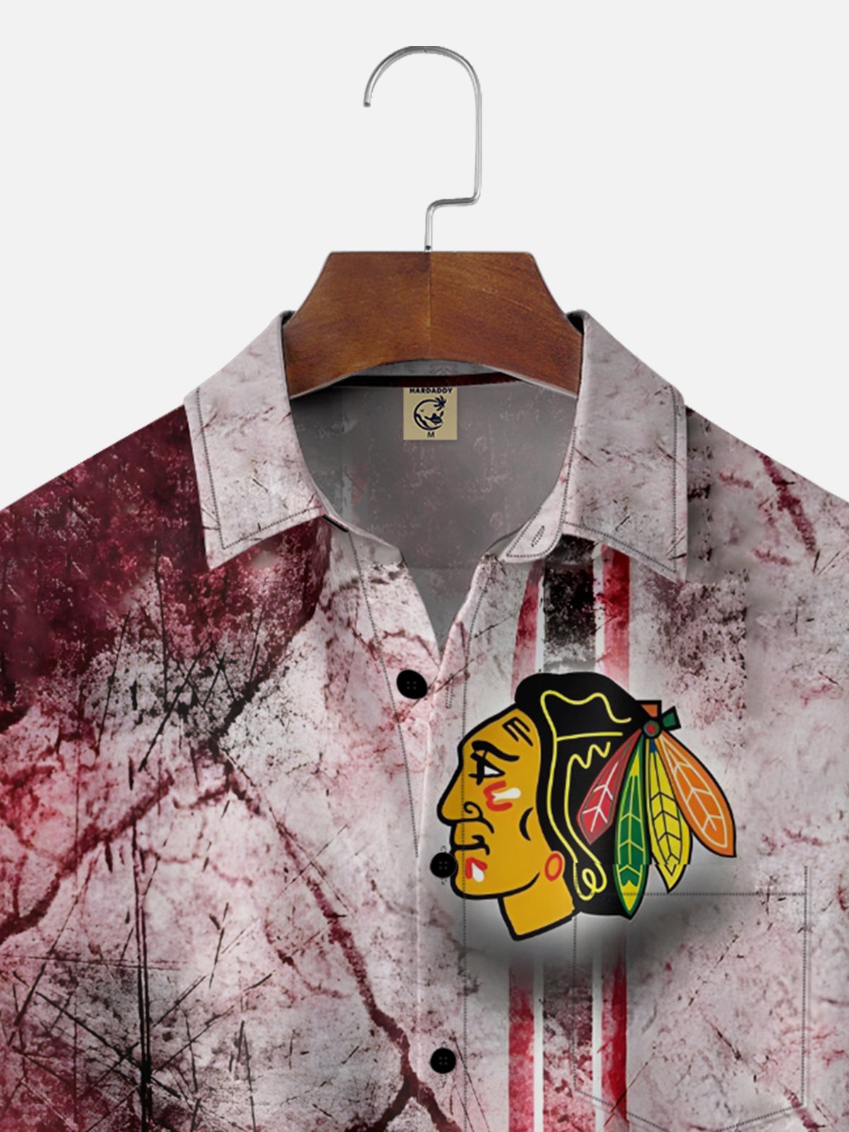 Moisture-wicking Canada Ice Hockey Chest Pocket Casual Shirt