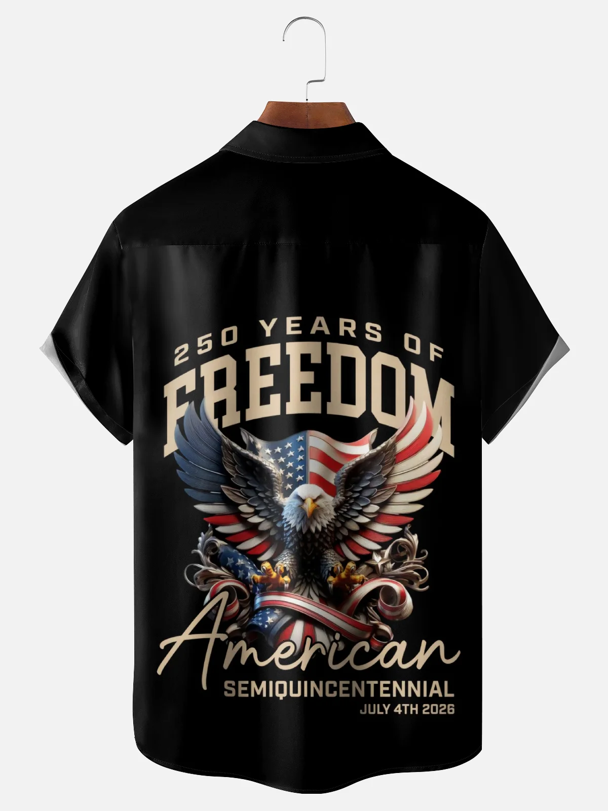 Moisture-wicking American Eagle 250 Years Chest Pocket Casual Shirt