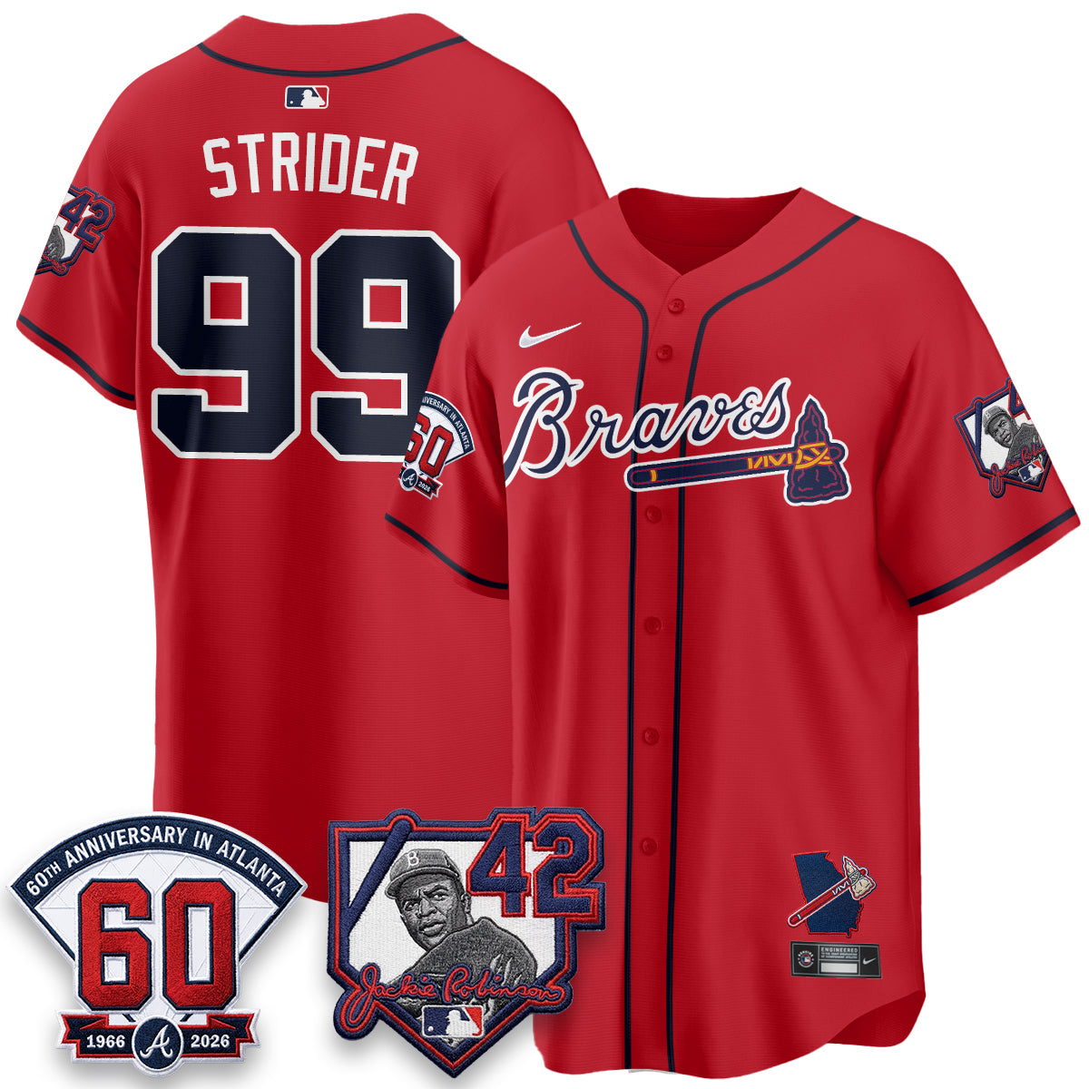 ATL 2026 Jackie Robinson Day Vapor Limited City Connect Jersey - All Stitched