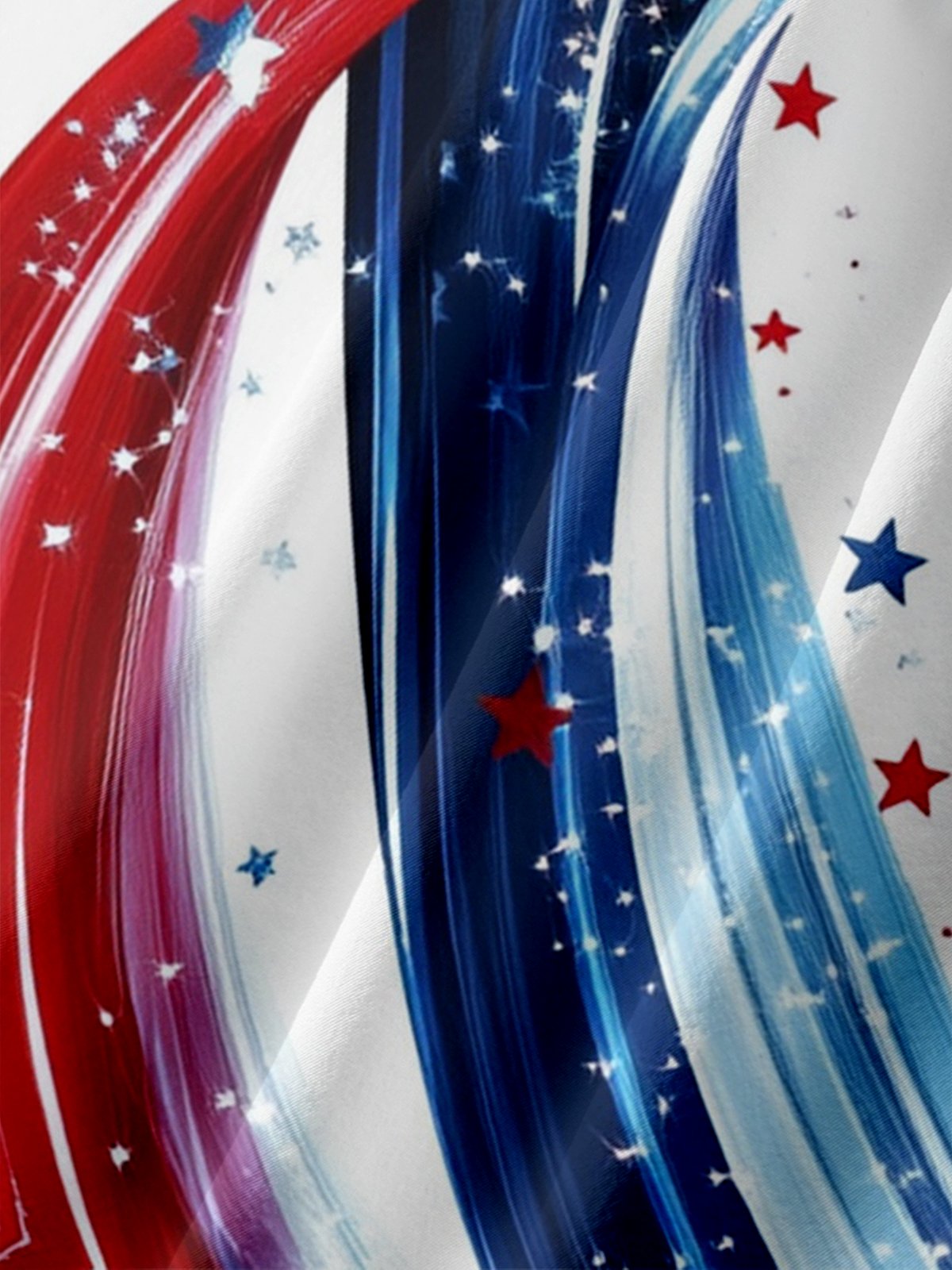 Moisture-wicking American Independence Day Memorial Day Chest Pocket Casual Shirt