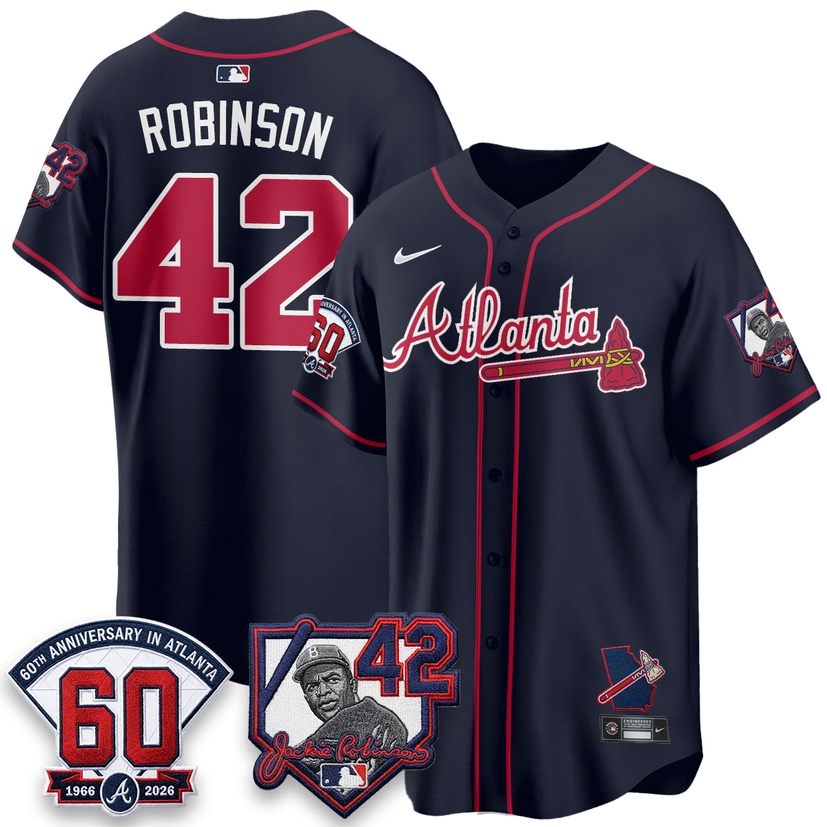 ATL 2026 Jackie Robinson Day Vapor Limited City Connect Jersey - All Stitched