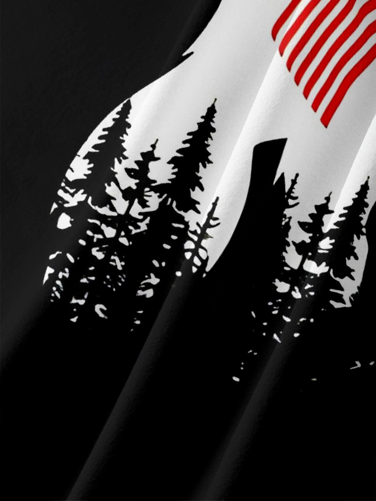 National American Bigfoot Patriotic Wicking Hawaiian Shirt