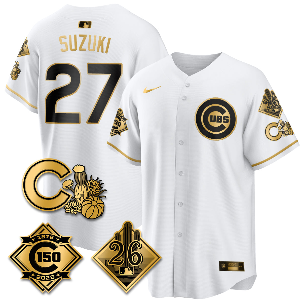 CHC 2026 Spring Training Vapor Limited Jersey - 150th Anniversary Patch - All Stitched