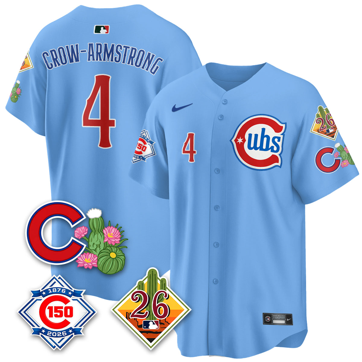 CHC 2026 Spring Training Vapor Limited Jersey - 150th Anniversary Patch - All Stitched