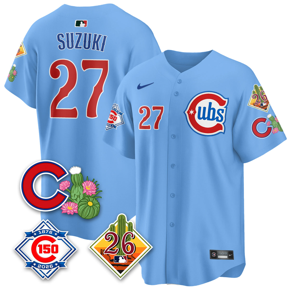 CHC 2026 Spring Training Vapor Limited Jersey - 150th Anniversary Patch - All Stitched
