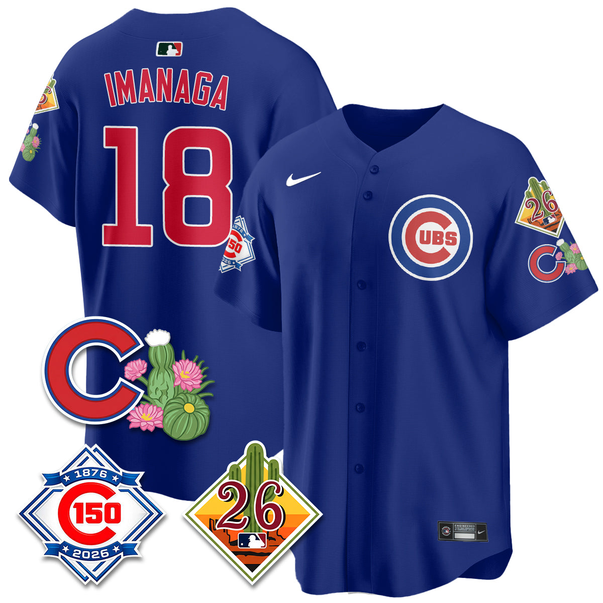 CHC 2026 Spring Training Vapor Limited Jersey - 150th Anniversary Patch - All Stitched