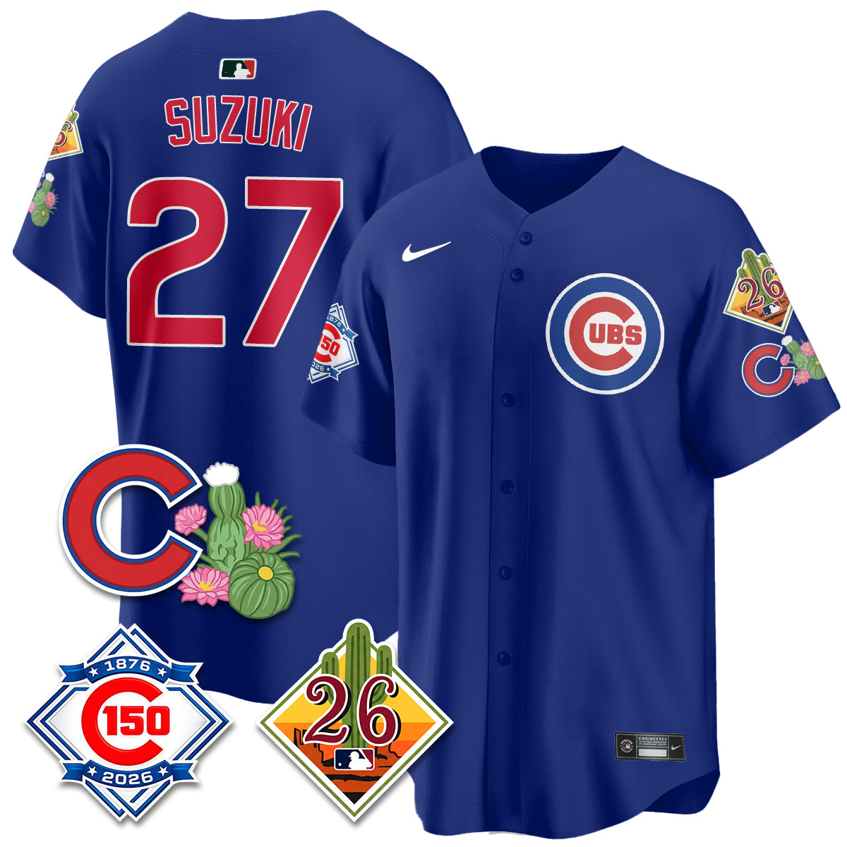 CHC 2026 Spring Training Vapor Limited Jersey - 150th Anniversary Patch - All Stitched