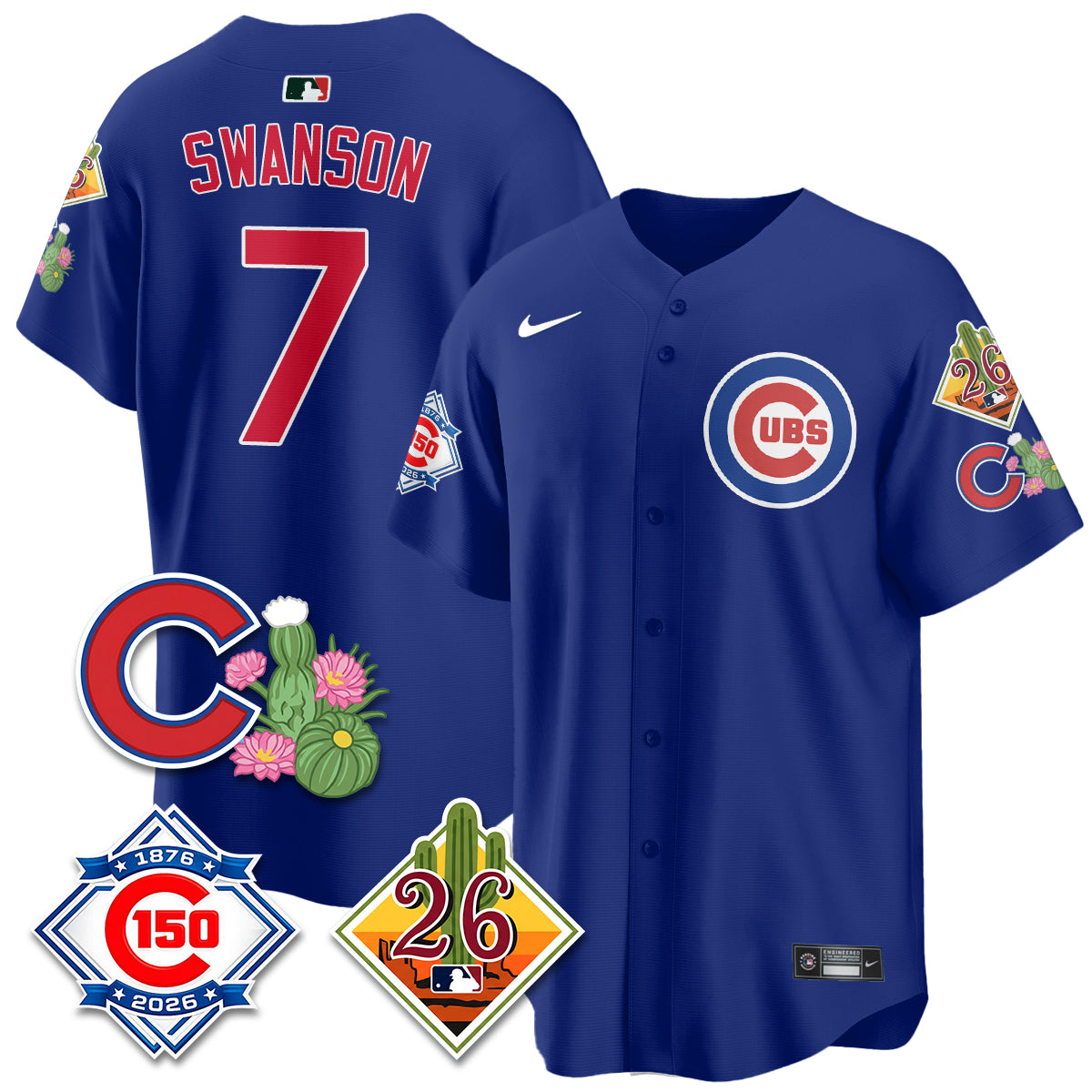 CHC 2026 Spring Training Vapor Limited Jersey - 150th Anniversary Patch - All Stitched