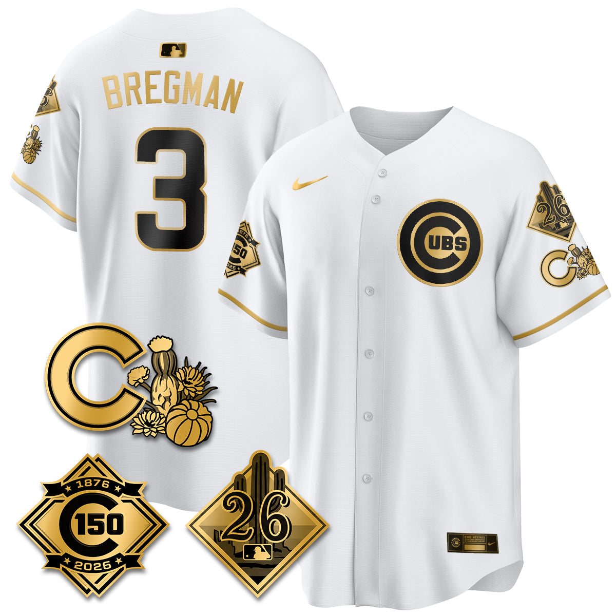 CHC 2026 Spring Training Vapor Limited Jersey - 150th Anniversary Patch - All Stitched