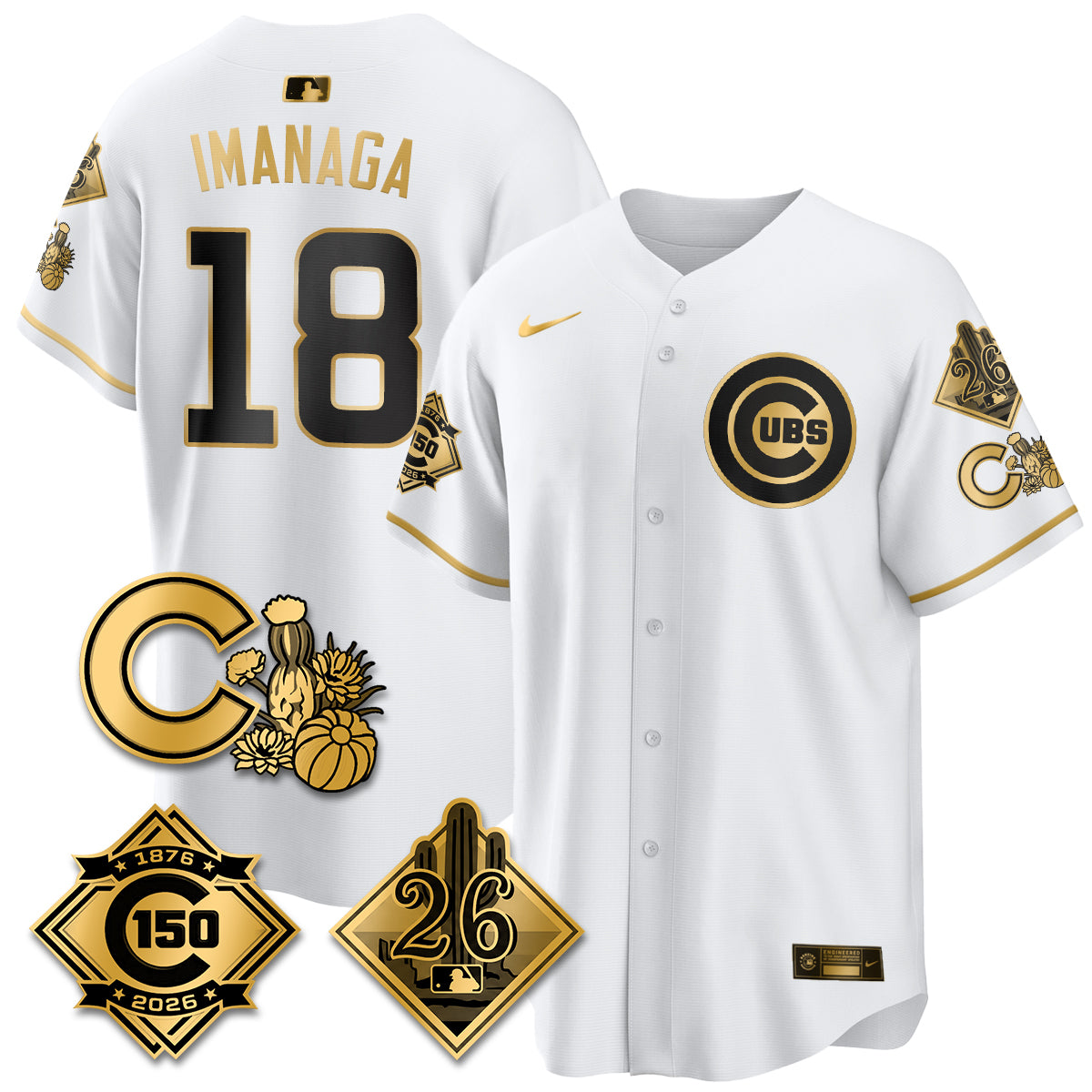 CHC 2026 Spring Training Vapor Limited Jersey - 150th Anniversary Patch - All Stitched