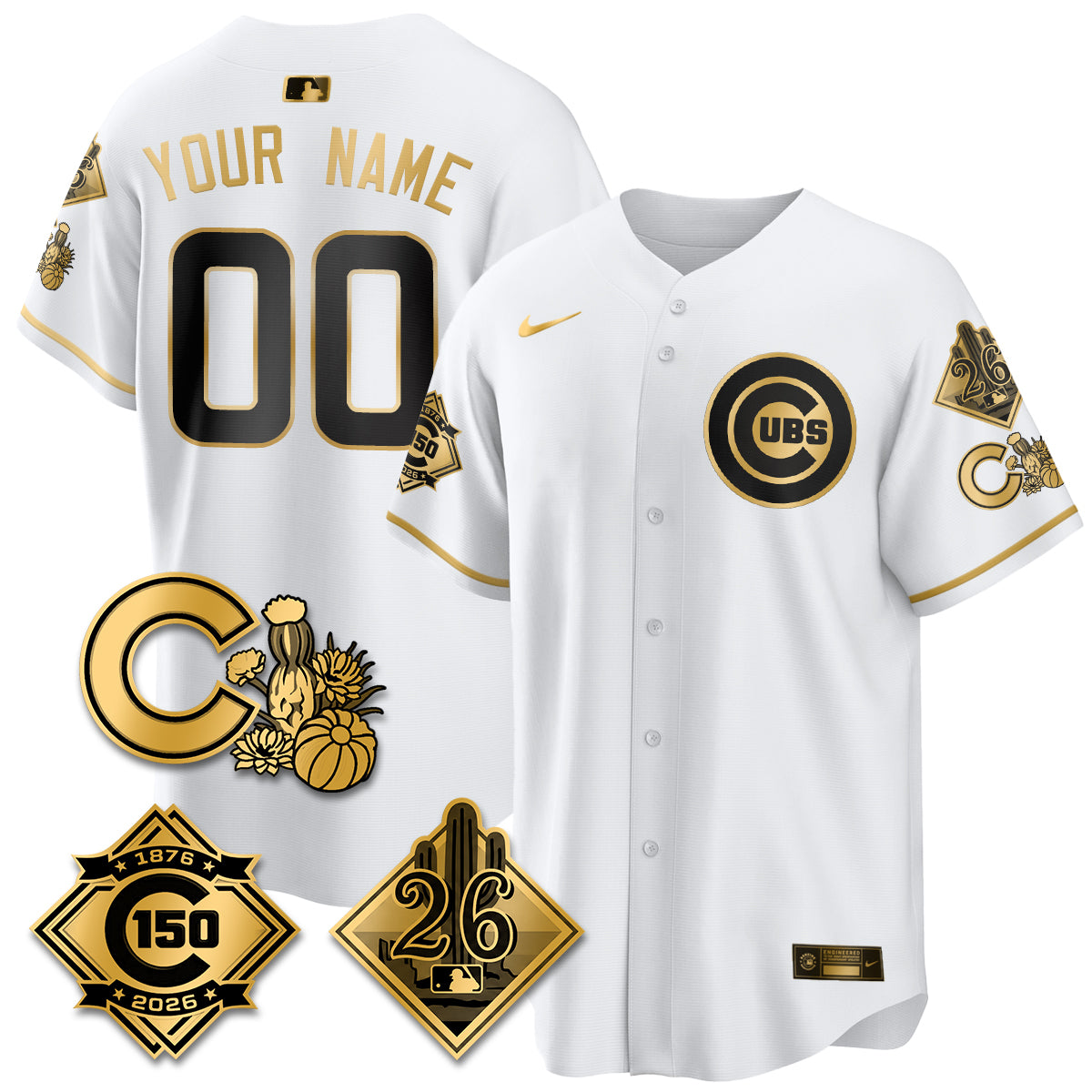 CHC 2026 Spring Training Vapor Limited Jersey - 150th Anniversary Patch - All Stitched