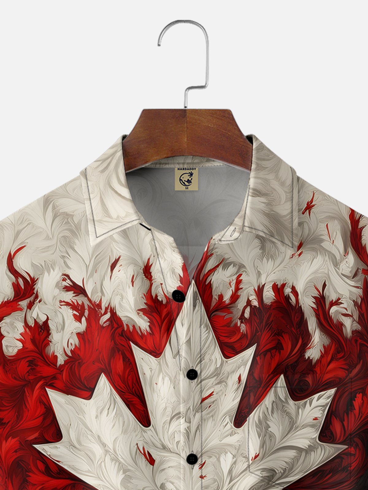 Moisture-wicking Canada Day Maple Leaf Chest Pocket Holiday Shirt