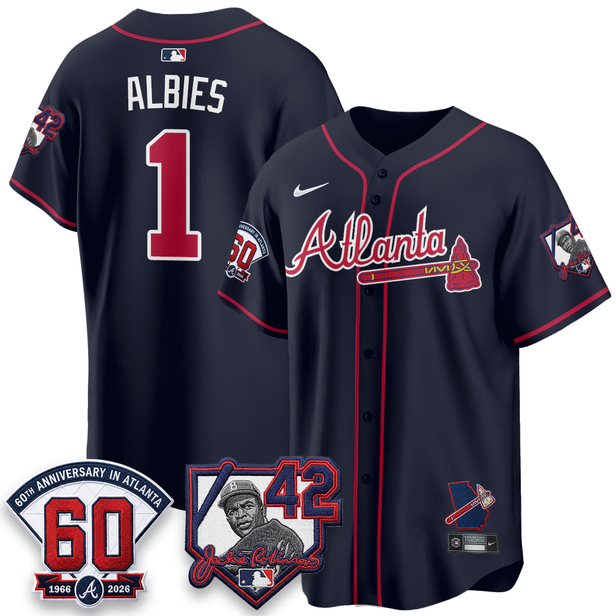 ATL 2026 Jackie Robinson Day Vapor Limited City Connect Jersey - All Stitched