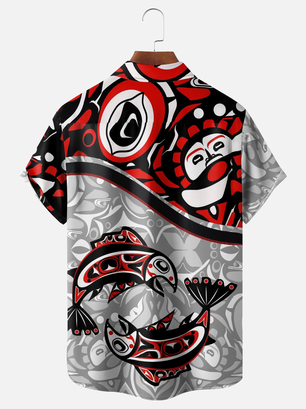 Moisture-wicking Canada Haida Ocean Strength Chest Pocket Casual Shirt