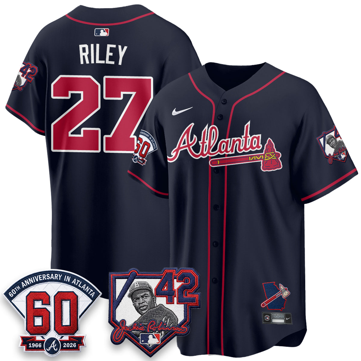 ATL 2026 Jackie Robinson Day Vapor Limited City Connect Jersey - All Stitched