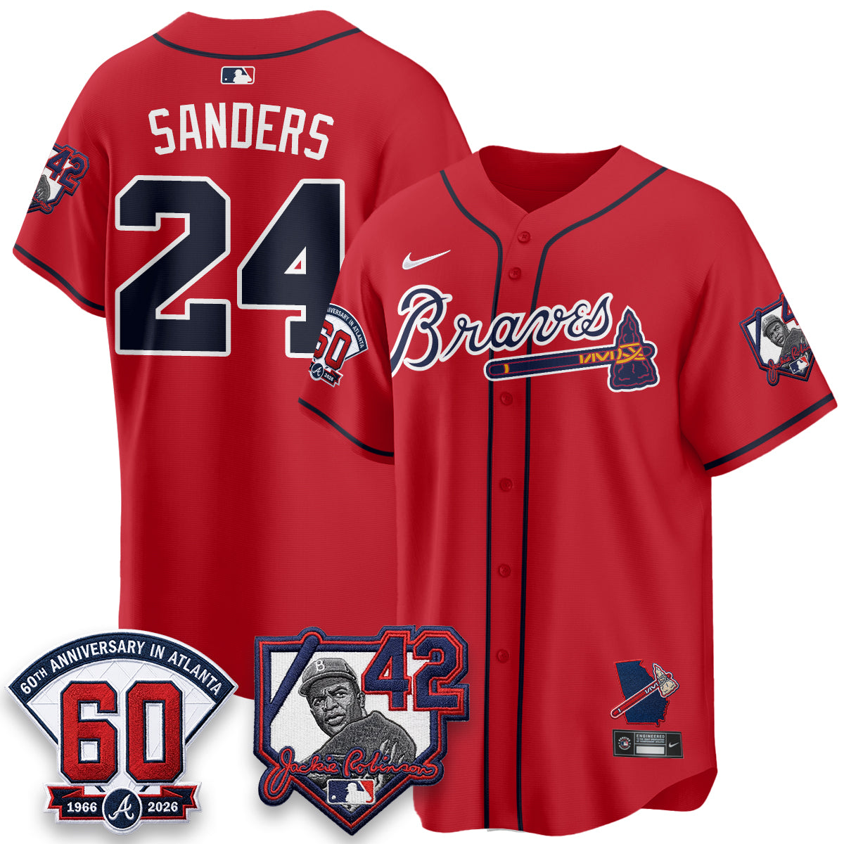 ATL 2026 Jackie Robinson Day Vapor Limited City Connect Jersey - All Stitched