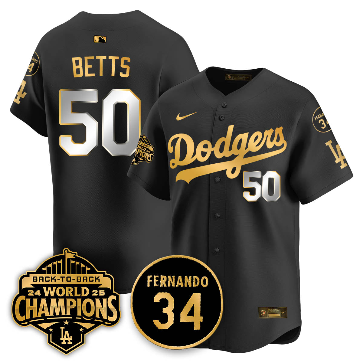 LAD 2025 Back To Back Champions Jersey - All Stitched