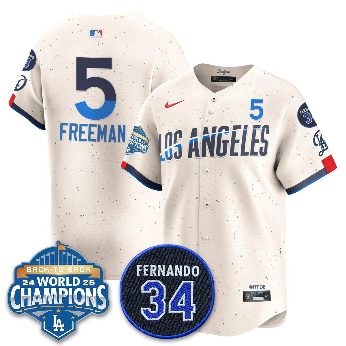 LAD 2025 Back To Back Champions Jersey - All Stitched