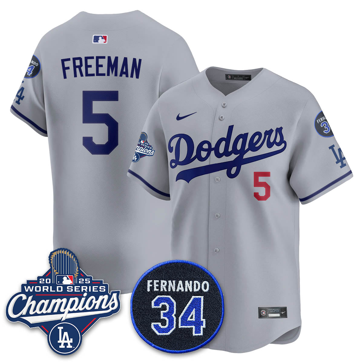 LAD 2025 World Series Champions Jersey - All Stitched