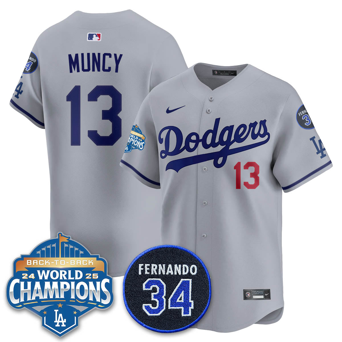 LAD 2025 Back To Back Champions Jersey - All Stitched
