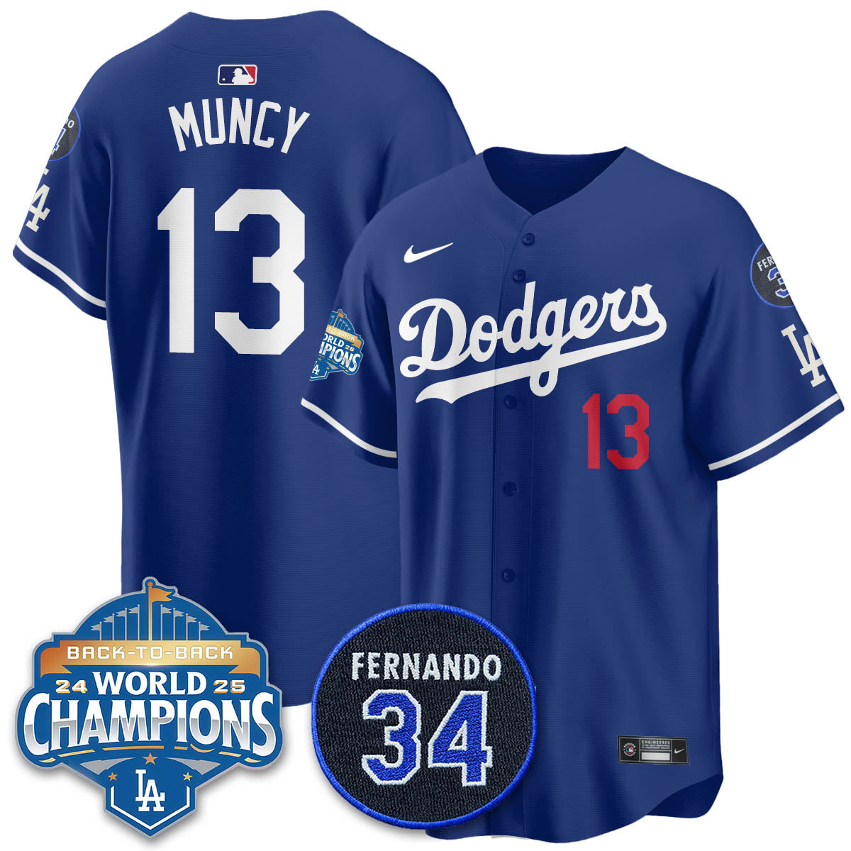 LAD 2025 Back To Back Champions Jersey - All Stitched