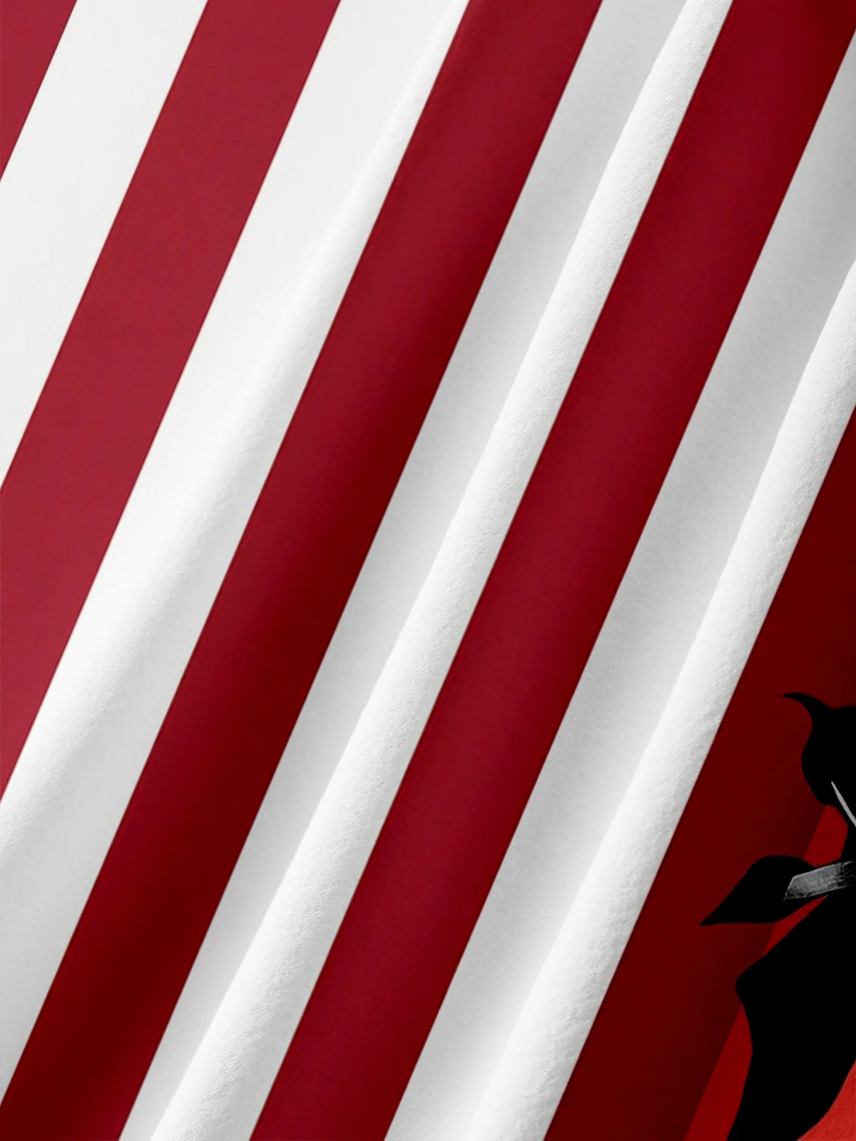 Moisture Wicking US & Canadian Flag Slogans and Chest Pocket Holiday Hawaiian Shirt