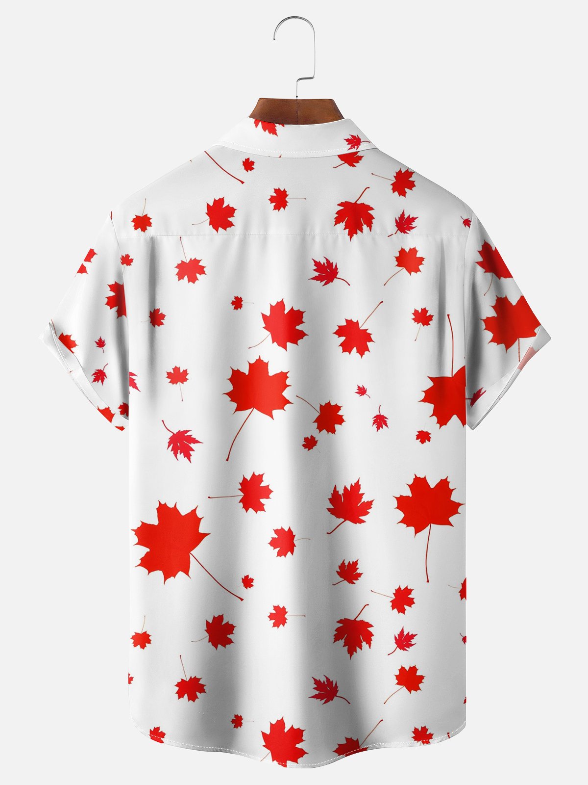 Moisture-wicking Canada Day Chest Pocket Casual Shirt