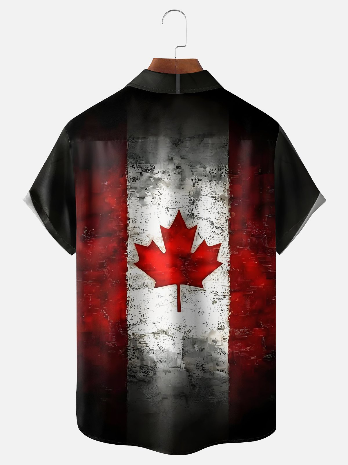 Moisture-wicking Canada Day Chest Pocket Casual Shirt