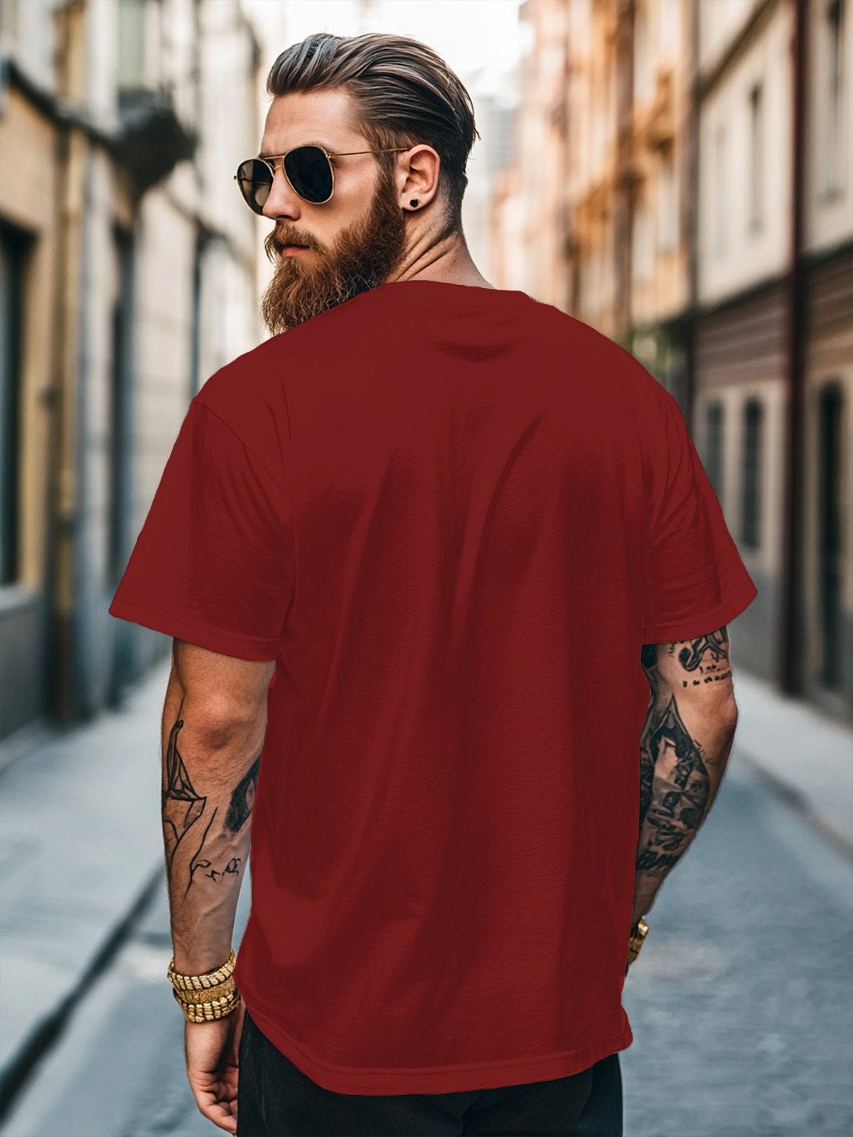 Men's Canada Day Funny Maple Leaf Fitted T-shirts