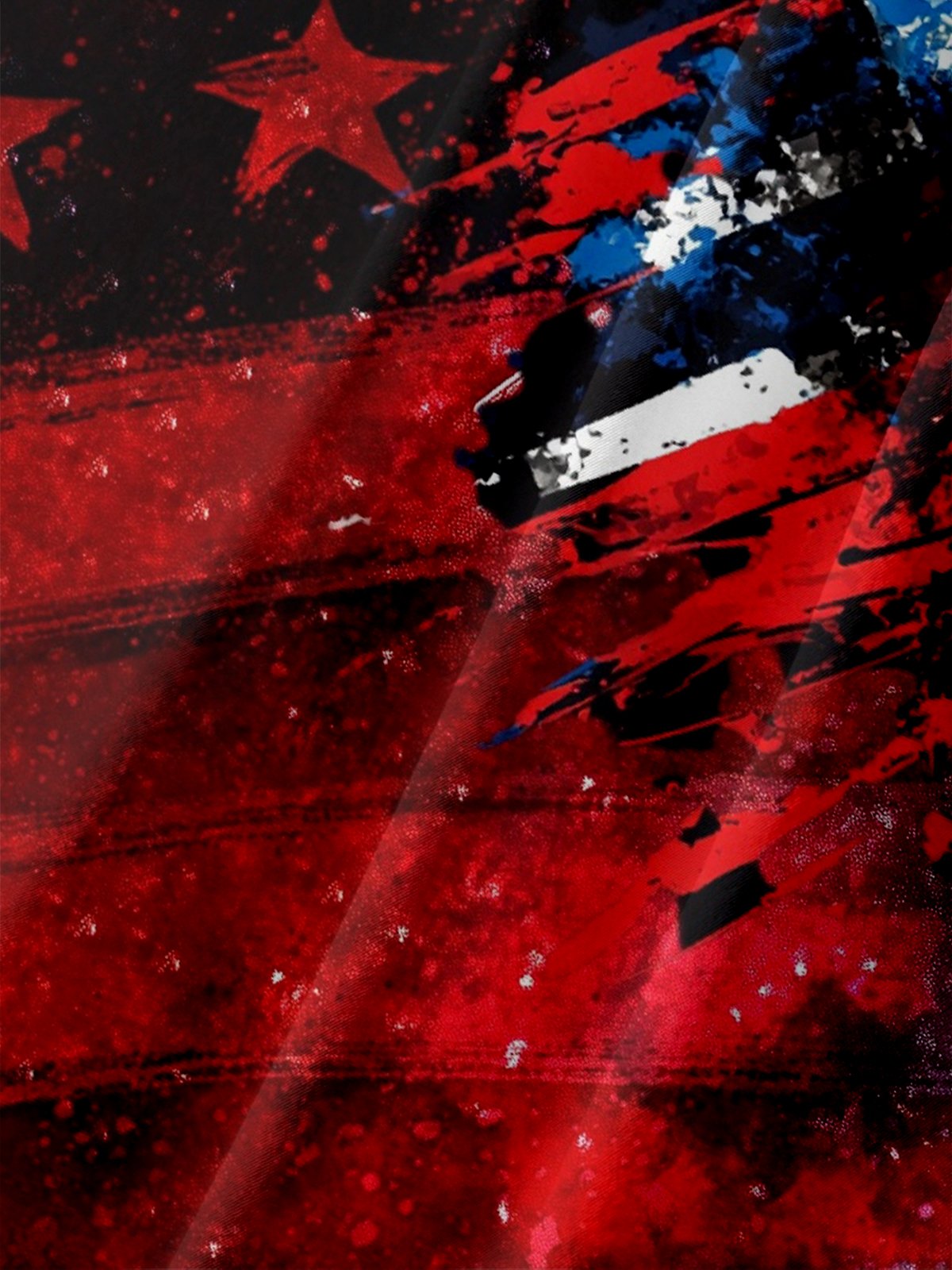 Moisture-wicking American Independence Day Memorial Day Chest Pocket Casual Shirt