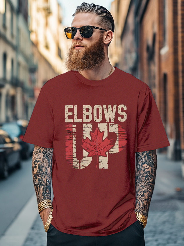 Men's Fun Canada Day Fitted T-shirts