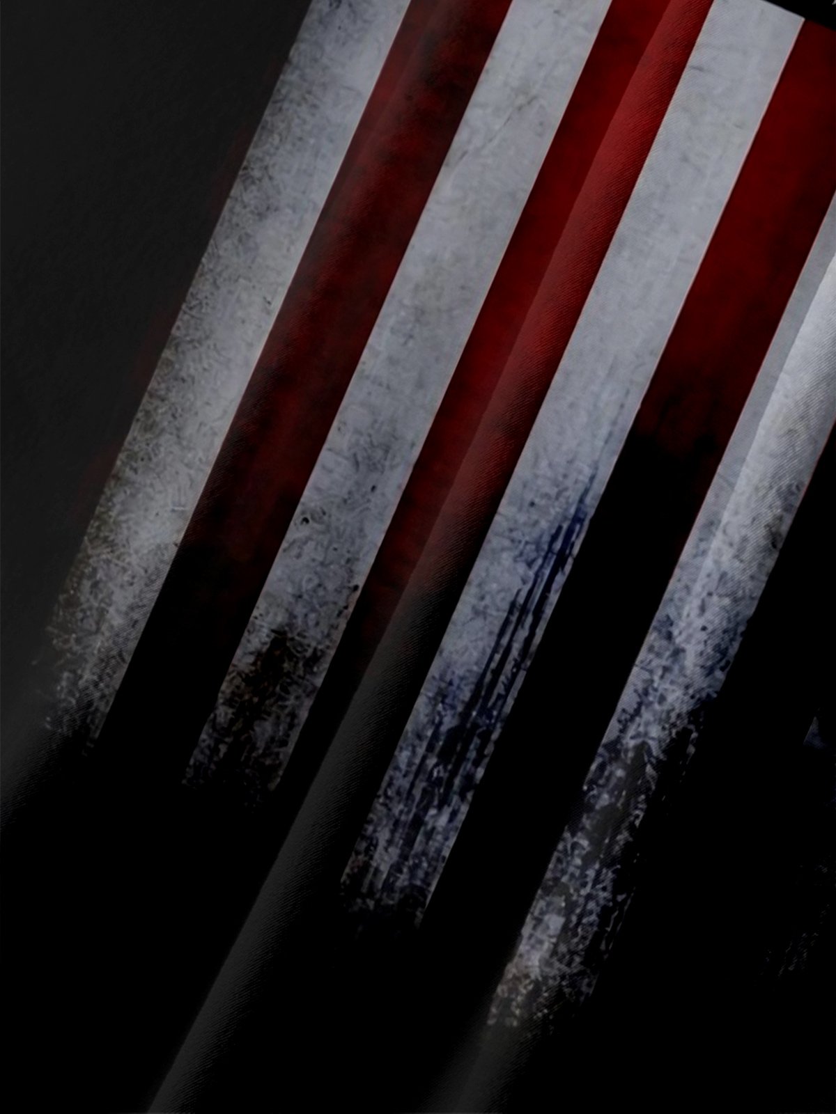  American Flag Chest Pocket Short Sleeve Casual Shirt