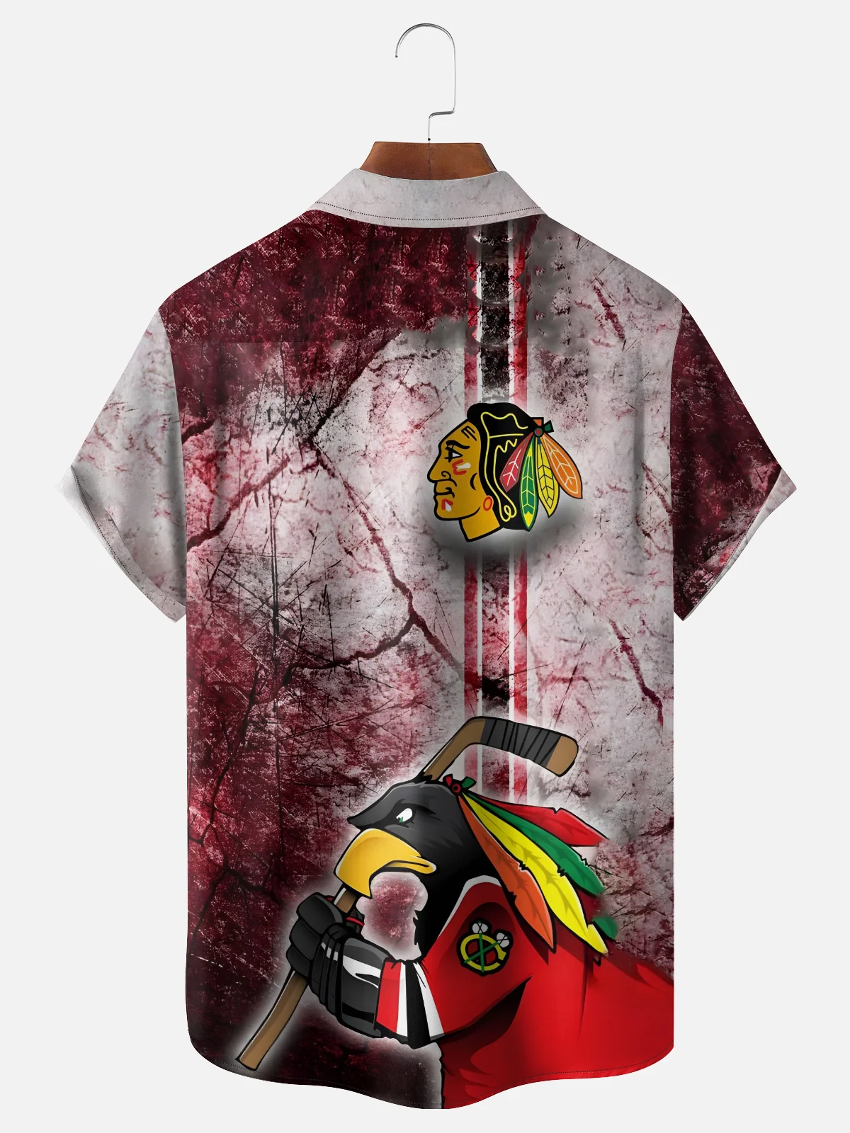 Moisture-wicking Canada Ice Hockey Chest Pocket Casual Shirt