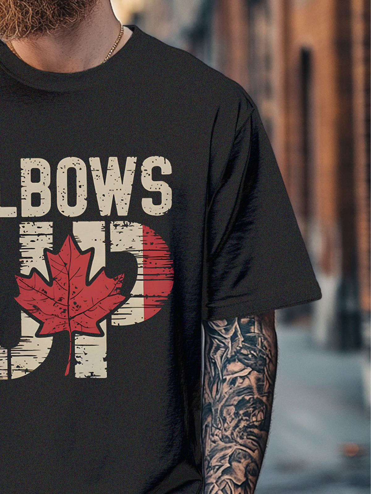 Men's Fun Canada Day Fitted T-shirts