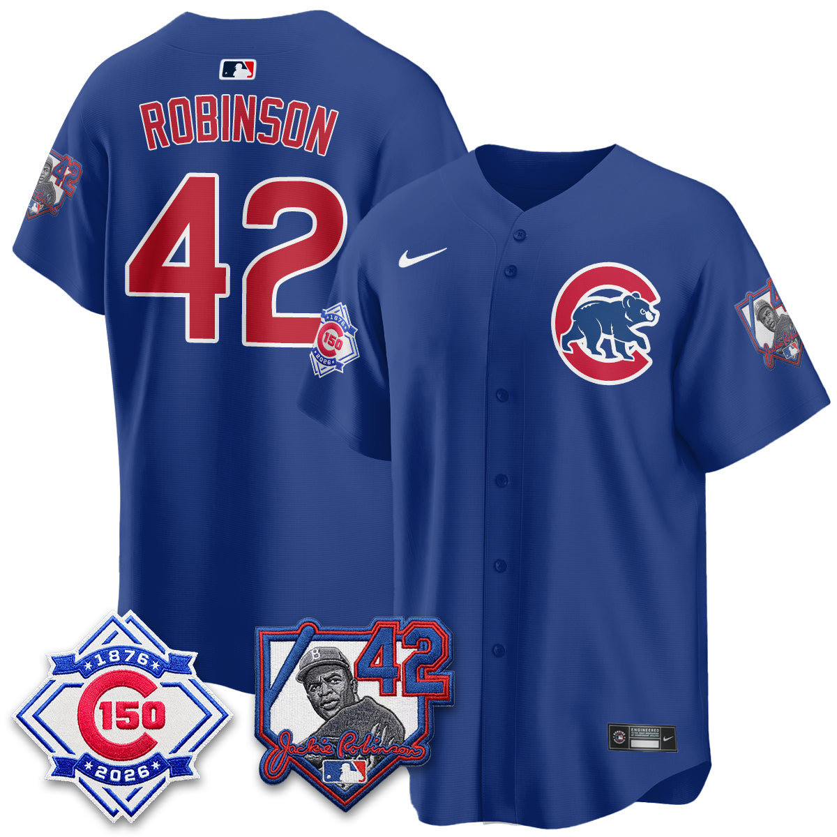 CHC 150th Anniversary & Jackie Robinson Day Patch Vapor Premier Limited Jersey - All Stitched
