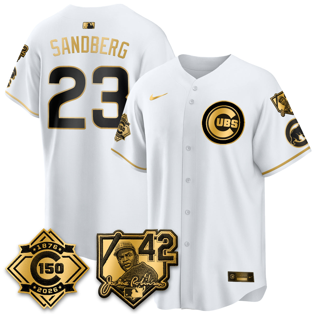 CHC 150th Anniversary & Jackie Robinson Day Patch Vapor Premier Limited Jersey - All Stitched