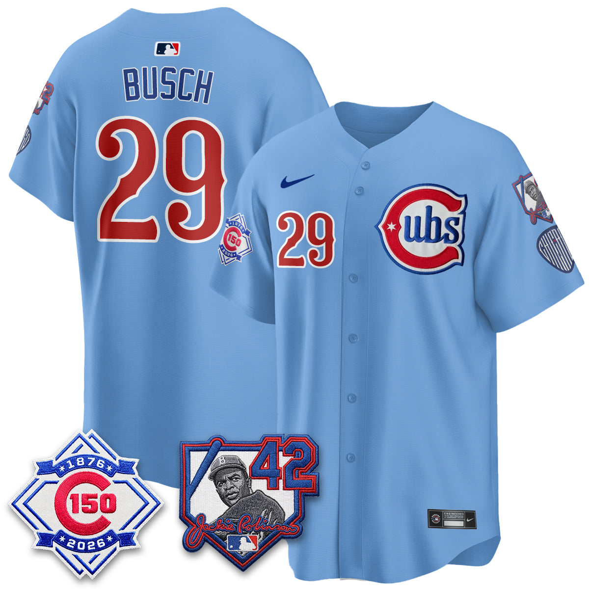 CHC 150th Anniversary & Jackie Robinson Day Patch Vapor Premier Limited Jersey - All Stitched