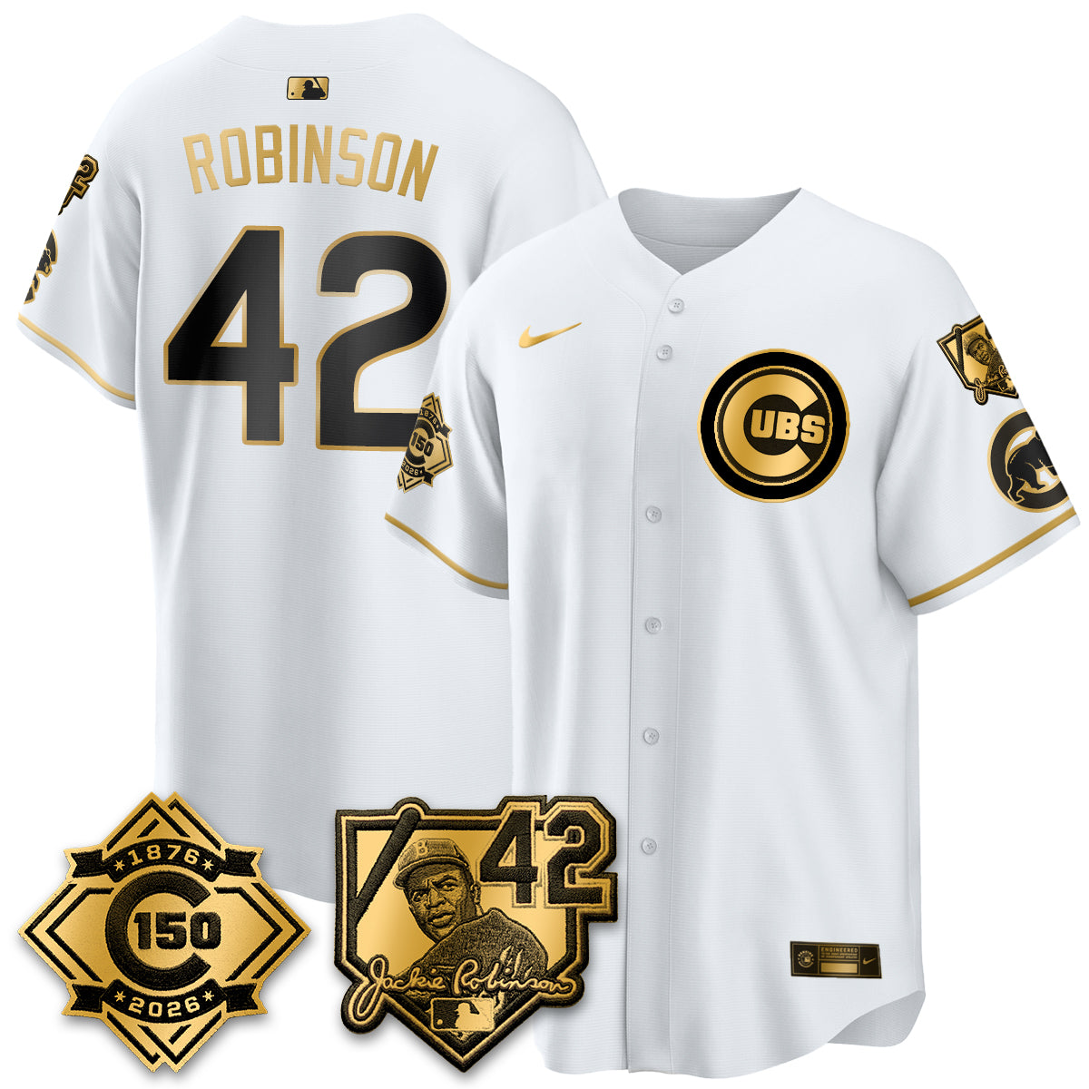 CHC 150th Anniversary & Jackie Robinson Day Patch Vapor Premier Limited Jersey - All Stitched