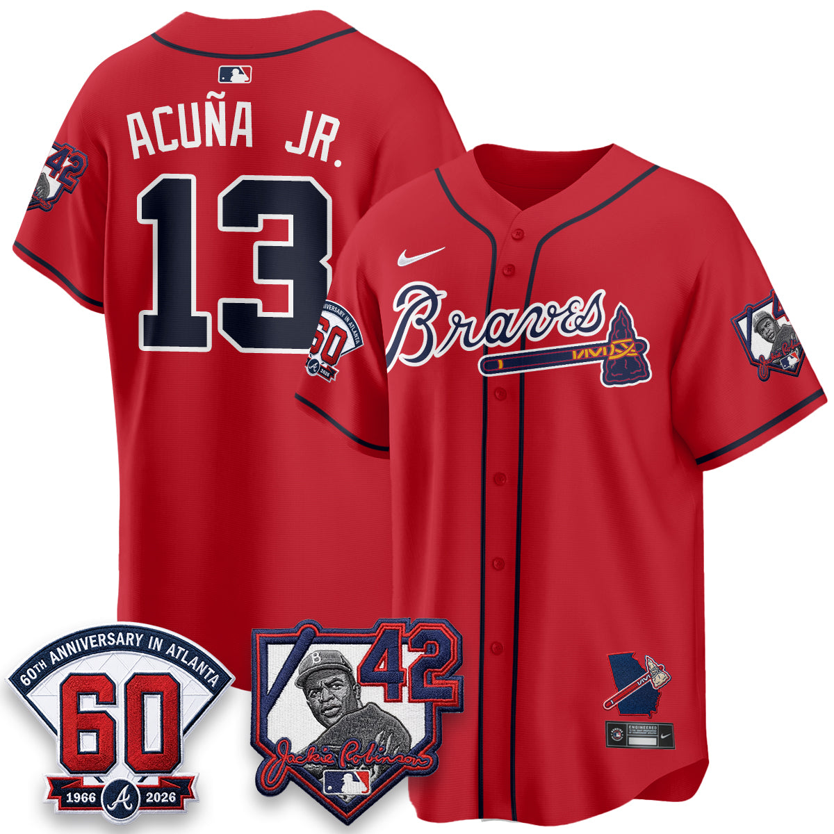 ATL 2026 Jackie Robinson Day Vapor Limited City Connect Jersey - All Stitched