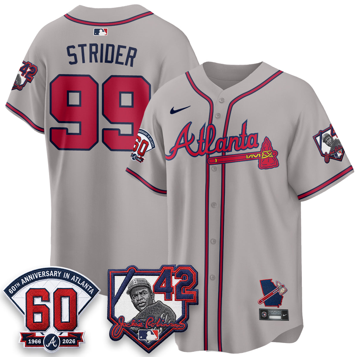 ATL 2026 Jackie Robinson Day Vapor Limited City Connect Jersey - All Stitched