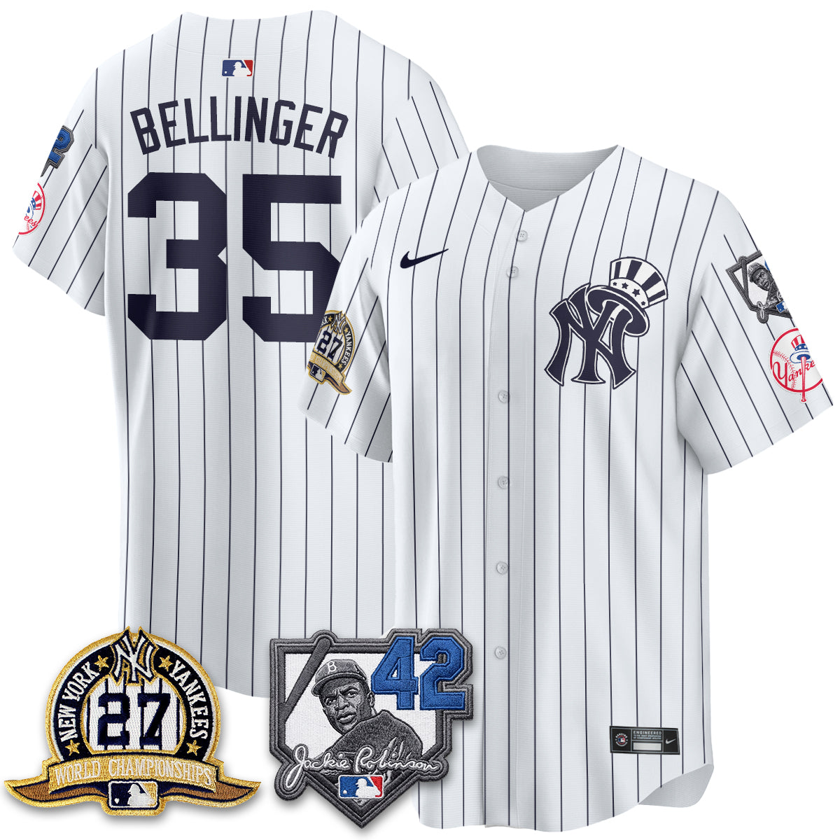 NYY 2026 Jackie Robinson Day Vapor Limited Gold Edition Jersey - All Stitched - V2