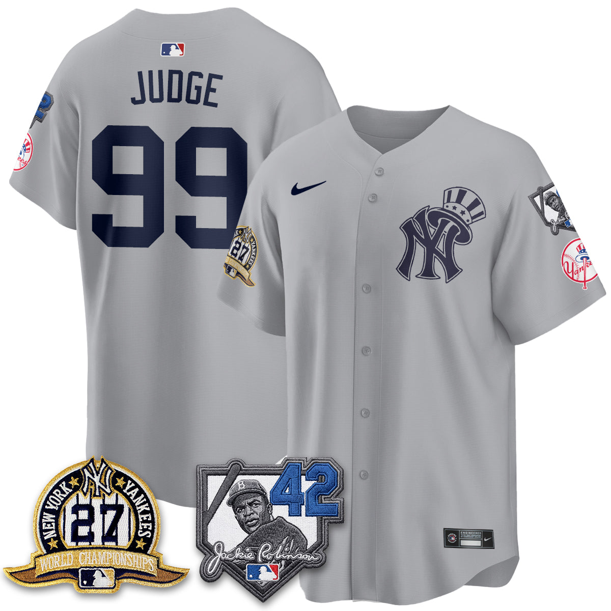 NYY 2026 Jackie Robinson Day Vapor Limited Gold Edition Jersey - All Stitched - V2