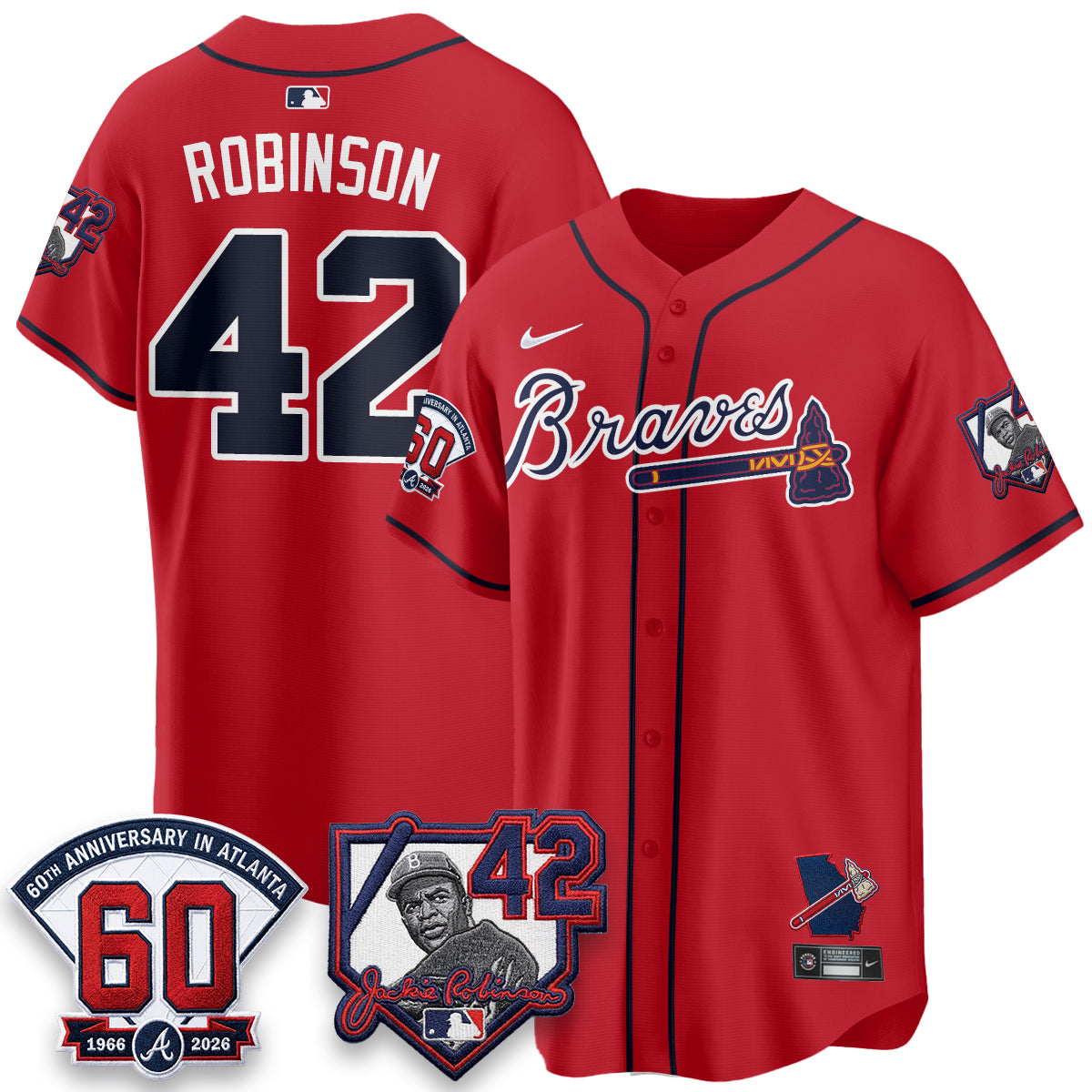 ATL 2026 Jackie Robinson Day Vapor Limited City Connect Jersey - All Stitched